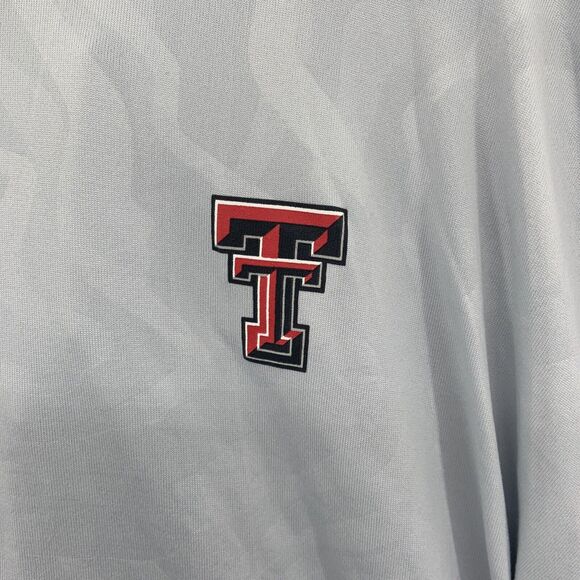 Under Armour Gray Quarter Zip Long Sleeve Embroidered Texas Tech Logo Pullover S - Picture 7 of 8
